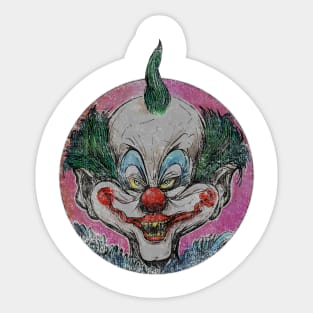 killer klown shortyvinyl Sticker